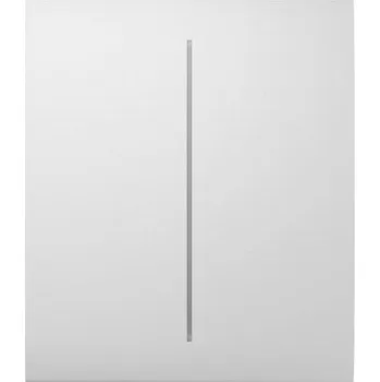 Centrální jednotka pro chytrou domácnost Ajax CenterButton (2-gang) - Středové dvou tlačítko, bílá