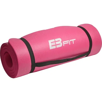 podložka na cvičení Protiskluzová fitness podložka na cvičení, 1,5cm, Růžová