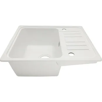 Granitový dřez Jednodřez Aquamarin 1 granit bílý