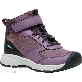 Dětská treková obuv KEEN Keen SKUA MID WP CHILDREN black plum/plum perfect PLUM PERFECT Velikost 34
