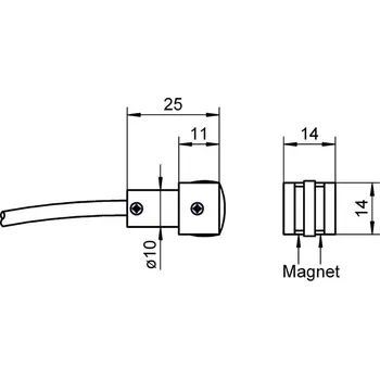 Teplotní čidlo - magnetické AHLBORN ALMEMO FTA025P