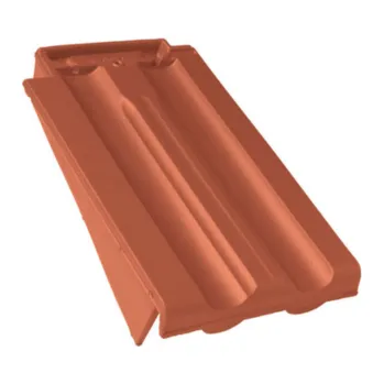 betonová krytina BRAMAC Taška krajní levá Granát 11 engoba měděná