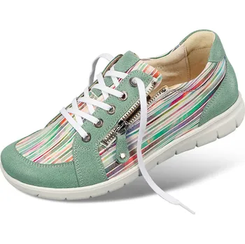 Dámská zdravotní obuv Dámské tenisky se šněrováním a zipem, ražená useň, vícebarevná: 38