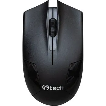 Myš C-TECH myš WLM-08, bezdrátová, 1200DPI, 3 tlačítka, USB nano receiver, černá