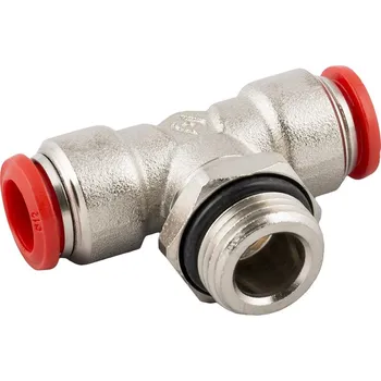 Kompresor T-spojka s vnějším závitem O8 x O8 x 1/4"a