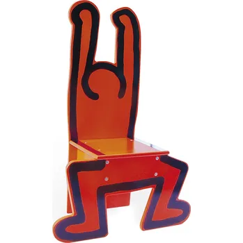 Dřevěná hračka Vilac Dřevěná židle Keith Haring červená, V9295