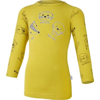 Little Angel tričko smyk DR obrázek TISK Outlast® - žlutozelená/žlutozelená zvířátka Velikost: 98