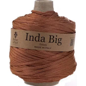 Příze Borgo de Pazzi Inda Big 35 Skořicová (Špagátová příze Inda Big Skořicová)