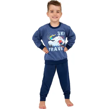 Chlapecké pyžamo 477/158 Ski - CORNETTE světle modrá 122/128