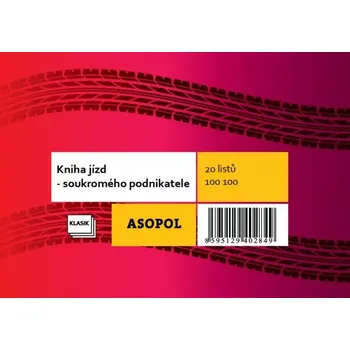 Tiskopis ASOPOL 100100 Kniha jízd soukromého podnikatele A6