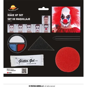 Karnevalový doplněk Guirca Make-up set klaun
