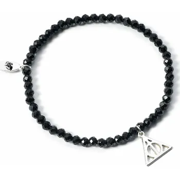 Náramek Křišťálový náramek Harry Potter se stříbrným přívěskem Relikvie smrti