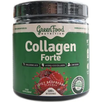 Kloubní výživa GreenFood nutrition Collagen forte 180g - malinový juice