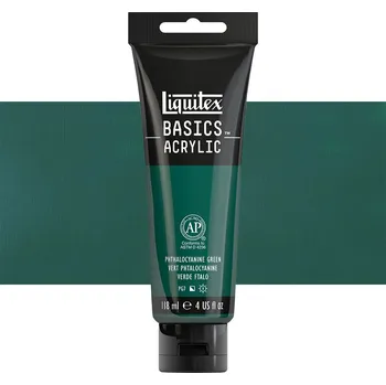 Výtvárné potřeby Akrylová barva Liquitex Basics - Phthalocyanine Green Balení: 118 ml