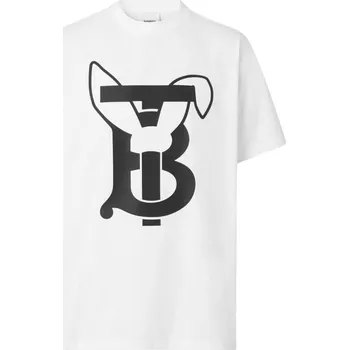 Pánské tričko BURBERRY Rabbit White tričko XS Bílá