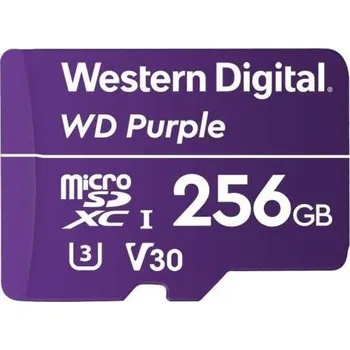 Ukládání dat WD MicroSDXC karta 256GB Purple WDD256G1P0C Class 10 (R:100/W:60 MB/s)
