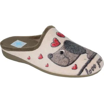 Pánské pantofle MEDI LINE dámské pantofle 245-024 Barva: taupe, Velikost: 37