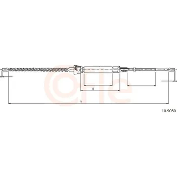 Lanko parkovací brzdy Lanko ruční brzdy COFLE 92.10.9050