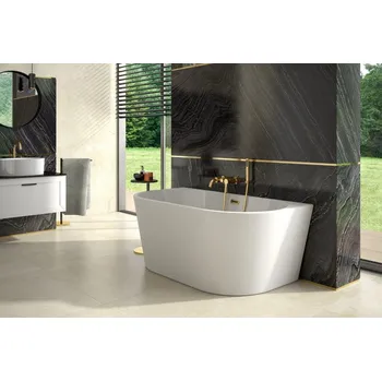 Vana Volně stojící vana VICA NEW bílá, sifon s přepadem,VANVIC170NZ