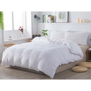 Povlečení XPOSE® Prodloužené mikroplyšové povlečení JORGA Exclusive - bílé 140x220 cm, 70x90 cm, Mikroplyš + Prodloužená možnost vrácení zboží do 50 dnů