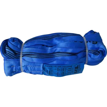 Upínací popruh Nekonečná textilní smyčka 8 t - užitná délka 4 m (IT-40188) (Modrá zvedací textilní smyčka, pro zvedání nebo kotvení těžkých břemen, s nosností 8.000 kg v přímém zavěšení. Obvod 8 m / užitná délka 4 m. )