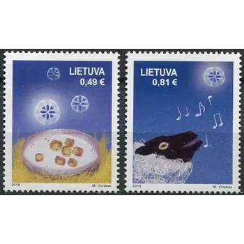 Poštovní známka (2019) MiNr. 1318 - 1319 ** - Litva - Vánoce