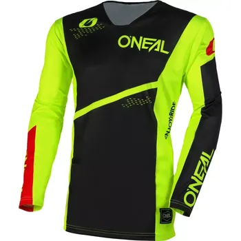Moto dres a Motokrosový dres ONEAL HARDWEAR SLAM černá/žlutá fluo/červená velikost L