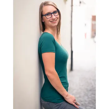 Dámské tričko Bobánek Dámské tričko UniFit krátký rukáv - Tmavě zelené - L