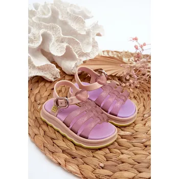 Dívčí obuv Vonné dětské sandálky na suchý zip ZAXY NN385020 Barva: Fialová, Velikost: 24