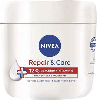 Tělový krém Nivea Repair & Care hydratační krém s glycerinem a vitaminem E pro velmi suchou a hrubou pokožku 400 ml