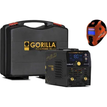 Svářečka iWELD Svářecí invertor 190 LCD VRD Pocket Power pro MMA - výhodný SET Varianta: SET 1: svářečka s výbavou v popisu stroje + kukla eco 80POCPWR190/SET1