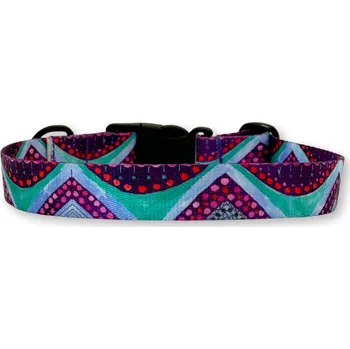 Obojek pro psa PafDog® Designový obojek pro psy HIPPIE Velikost: L, ŠÍŘKA: 25 MM