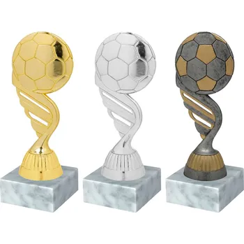Soška - FOTBAL - WM/P427 Výška trofeje: Soška stříbrná - výška 15cm
