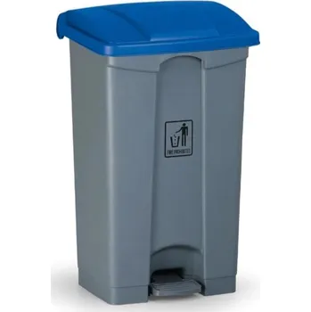 Odpadkový koš Nášlapný víceúčelový koš na odpadky 87 l, 480 x 360 x 820 mm, modrá