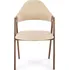 Jídelní židle Jídelní židle Justin 51 x 57 x 80 cm béžová/ořech