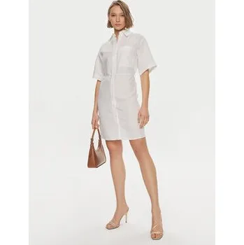 Dámské šaty Calvin Klein Košilové šaty K20K206697 Bílá Relaxed Fit 42