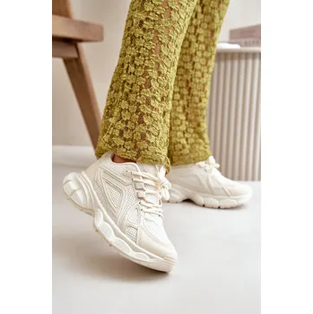 Dámské tenisky Módní sportovní obuv Tenisky Frezio Barva: Béžová, Velikost: 40