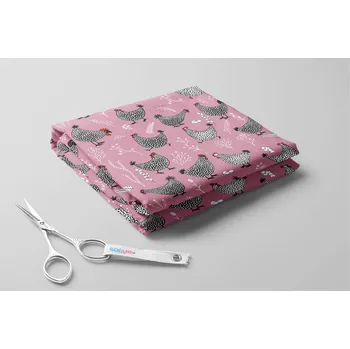 Fleece antipiling, Slepičky a vajíčka Barva: Starorůžová