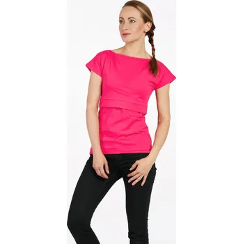 Těhotenská móda CityZen - FONTANA Kojicí tričko malinové M/38
