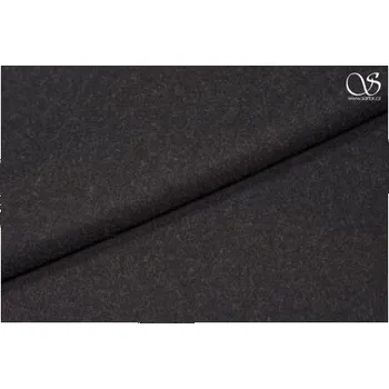 Lehké sukno z merina, plátno, černé, sartor.cz