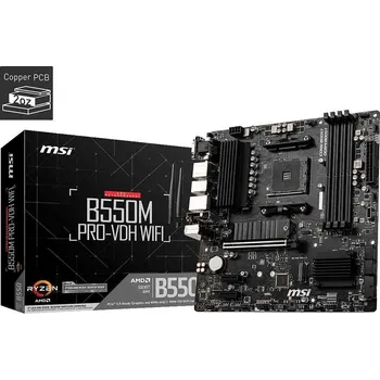 Základní deska MSI MB Sc AM4 B550M PRO-VDH WIFI, AMD B550, 4xDDR4, VGA, mATX