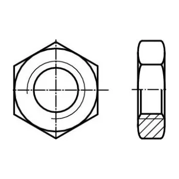 Matice Matice šestihranné nízké dle čsn 1403 m35x1.5 pevnost 5.8 zinek bílý