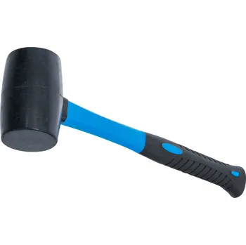Kladivo BGS 1960, Gumová palička | sklolaminátová násada | černá hlava | Ø 50 mm | 280 g