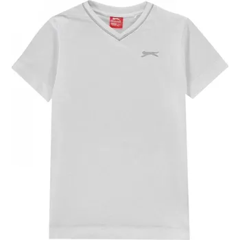 Chlapecké tričko Slazenger V Neck T Shirt Junior Boys White 9-10 Years