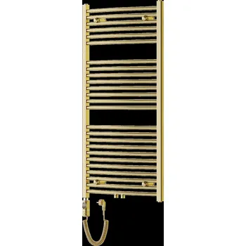 Mexen Ares, elektrické topné těleso 1200x600 mm + topná tyč 600 W, zlatá lesklá, W102-1200-600-2600-50