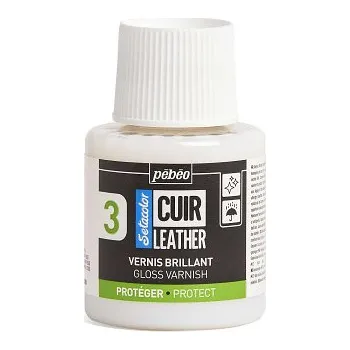 Výtvárné potřeby Lesklý lak pro barvy na kůži Pébéo Leather 110ml (Lesklý lak pro barvy na kůži Pébéo Leather 110ml)