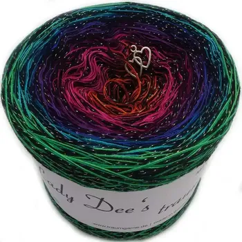 Příze Barevná raketa 4n-570m s lurexem (Lady Dee's Farbrakete)
