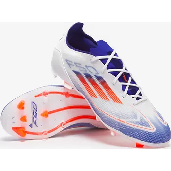 Kopačky Dětské kopačky adidas F50 Pro FG bílá/modrá (5uk/ 38EU/ 23,3cm)