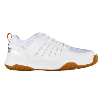 Pánská sálová obuv SALMING Rival 2 SR White/Nectarine 8,5 UK - 8,5 UK - 43 1/3 EUR - 27,5 cm