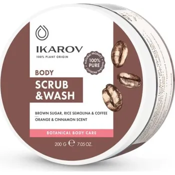 Pleťový olej Peeling na tělo a obličej Káva Ikarov 200g